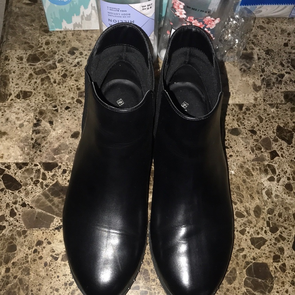 Black ankle boots